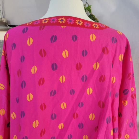 Gudrun Sjoden Dorotea Cotton/Silk Button Front Print Jacket XL - Picture 4 of 14